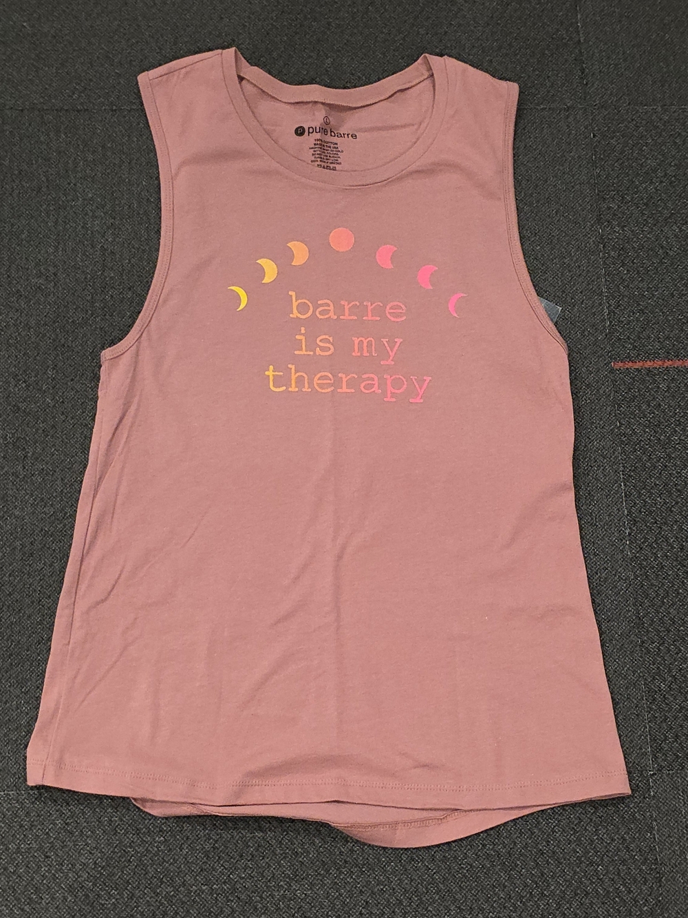 Pure Barre Dusty Rose Barre Is My Therapy Muscle Tank